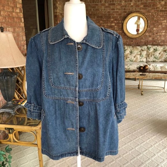 Relativity Jackets & Blazers - Relativity Denim Blue Jean Jacket 2X